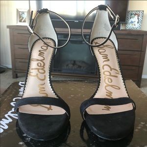 Sam Edelman Ariella Black Suede Heels